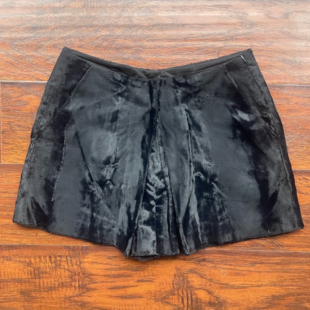 Maje Black Pleated Shorts Size EU 36